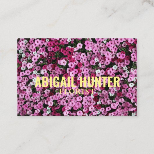 Aangepaste "Blooming Flowers" (UK/Euro) Visitekaartje (Voorkant)