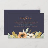 Aangepaste Blooming Waterverf Receptie Kaart (Voorkant / Achterkant)