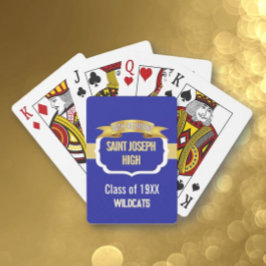 Aangepaste BLUE 50e klasreünie Pokerkaarten