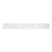 Aangepaste Blue Baby Boy Elegant Baby Gift Satin Satijnen Lint (Voorkant)