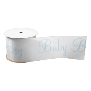 Aangepaste Blue Baby Boy Elegant Baby Gift Satin Satijnen Lint