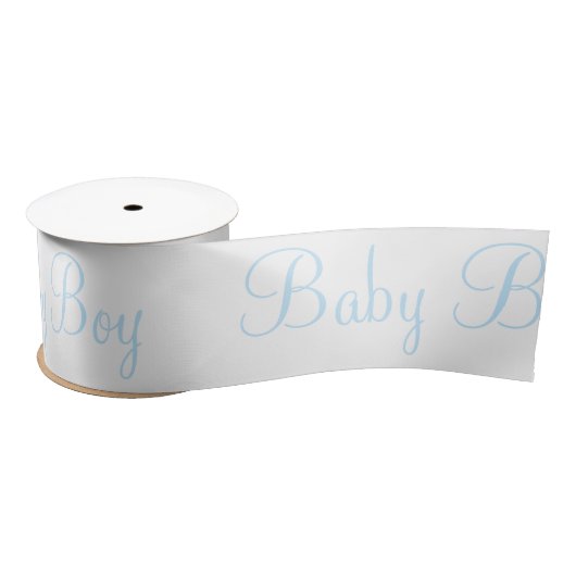 Aangepaste Blue Baby Boy Elegant Baby Gift Satin Satijnen Lint (Spoel)