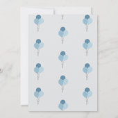 Aangepaste Blue Boss Baby verjaardagsuitnodiging Kaart (Achterkant)