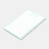 Aangepaste  Blue Dot Grid Nieuwe Baby Plan Planner Post-it® Notes (Schuin)