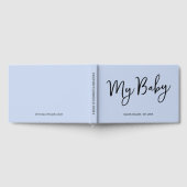 Aangepaste Blue Keepsake Script Baby Boek voor Moe (Volledig)