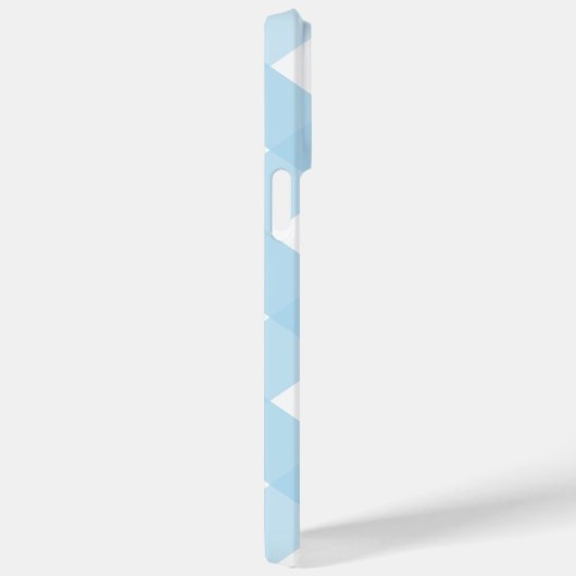 Aangepaste Blue Modern Check iPhone Case (Achterkant / Rechts)