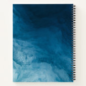 Aangepaste Blue Night Sky Notitieboek met sterren (Achterkant)