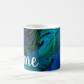 Aangepaste Blue Rainforest Design Coffee Mok Cup (Center)