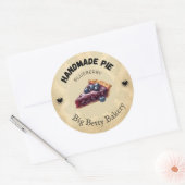 Aangepaste Blueberry Pie-labels | Gepersonaliseerd Ronde Sticker