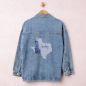 Aangepaste Bluebonnet Texas Denim Jacket (Hangar)