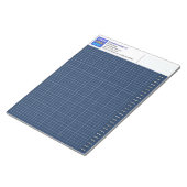 Aangepaste Blueprint technische grafiekblok met lo Notitieblok (Schuin)
