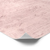 Aangepaste 'Blush Floral Weddenschap' Poster (Hoek)