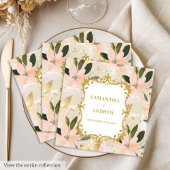 Aangepaste Blush Goud Trouwpapier Servetten