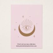 Aangepaste Blush Pink Boho Logo oorring Display Ka Visitekaartje (Achterkant)