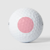 Aangepaste Blush Pink Golf Ball – Gepersonaliseerd Golfballen (Voorkant)