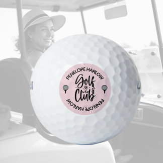 Aangepaste Blush Pink Golf Club naam Golfballen
