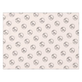 Aangepaste Blush Pink Trade Show Logo Business Tafelkleed (Voorkant (Horizontaal))