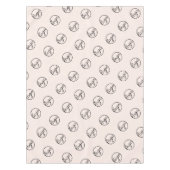 Aangepaste Blush Pink Trade Show Logo Business Tafelkleed (Voorkant)