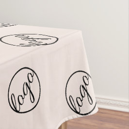 Aangepaste Blush Pink Trade Show Logo Business Tafelkleed
