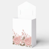 Aangepaste Blush Roze Bloemen 5e bruiloft Jubileum Bedankdoosjes (Geopend)