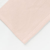 Aangepaste Blush roze en witte strepen Fleece Deken (Hoek)