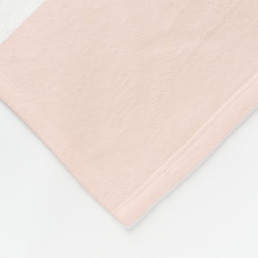 Aangepaste Blush roze en witte strepen Fleece Deken (Hoek)