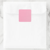 Aangepaste Blush roze, klassieke, lege Sjabloon Vierkante Sticker (Tas)