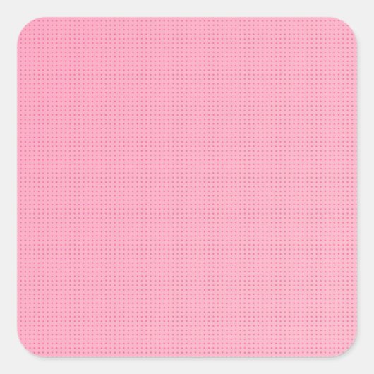 Aangepaste Blush roze, klassieke, lege Sjabloon Vierkante Sticker (Voorkant)