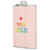 Aangepaste blush roze kolven met Logo Heupfles (Links)
