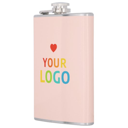 Aangepaste blush roze kolven met Logo Heupfles (Links)