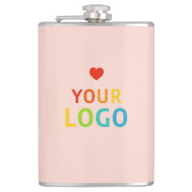 Aangepaste blush roze kolven met Logo