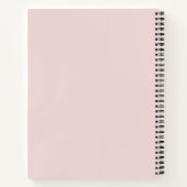 Aangepaste Blush Roze Moederschap Elegante Kalligr Notitieboek (Achterkant)
