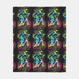 Aangepaste Bmx Fleece - Bmx Bike Graffiti