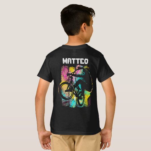 Aangepaste Bmx T-Shirt - Klassieke Bmx Bike (Achterkant volledig)