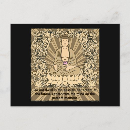  aangepaste boeddha briefkaart (Voorkant)