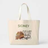 Aangepaste boek liefhebber Jumbo Tas (Voorkant)