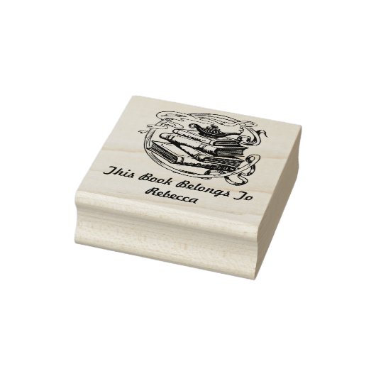 Aangepaste boek liefhebbers stempel (Stempel)