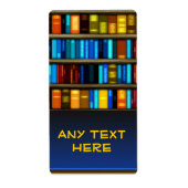 Aangepaste boeken in plank Bookplate Sticker Label (Voorkant)