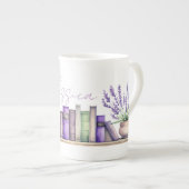 Aangepaste boekenplank Bone China Mok (Voorkant rechts)