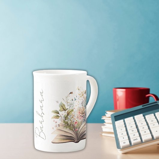 Aangepaste boekenplank Bone China Mok