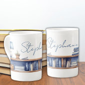 Aangepaste boekenplank Bone China Mok