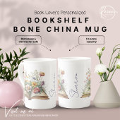 Aangepaste boekenplank Bone China Mok