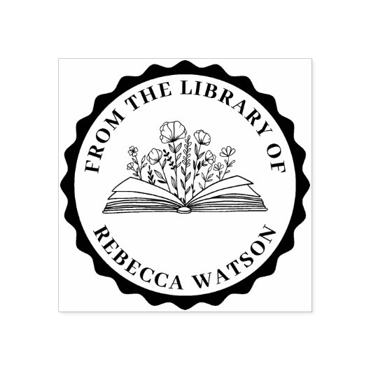 AANGEPASTE BOEKENSTEMPEL RUBBERSTEMPEL (Afrduk)