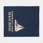 Aangepaste boeking voor Nautical Sailing Family Be Fleece Deken (Voorkant (Horizontaal))