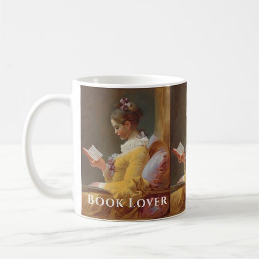 Aangepaste boekliefhebber mok – Fragonard-kunst (Links)