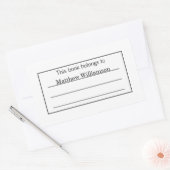 Aangepaste boekschottensticker rechthoekige sticker (Envelop)