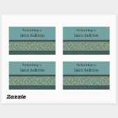 Aangepaste boekschottensticker rechthoekige sticker (Vel)