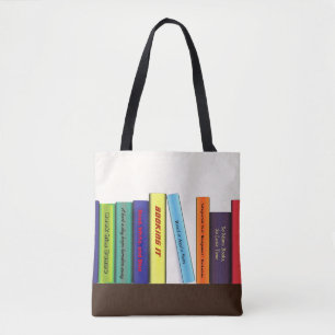 Aangepaste boektitels tote bag