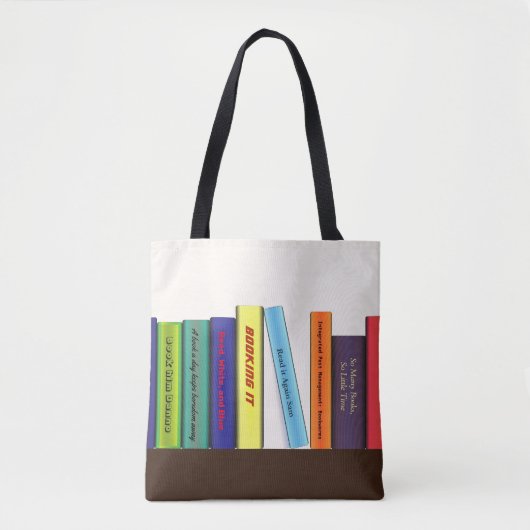 Aangepaste boektitels tote bag (Voorkant)
