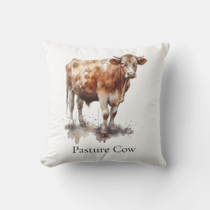 Aangepaste boerderij cottage accent met koe kussen